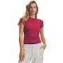 mini: Damska koszulka treningowa Under Armour Motion Fitted SS - burgundowa (1)