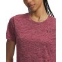 mini: Damska koszulka treningowa Under Armour Tech SSC- Twist - bordowa (3)