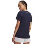 Damska koszulka treningowa Under Armour Tech SSC- Twist - granatowa