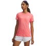 mini: Damska koszulka treningowa Under Armour Tech SSC- Twist - rożowa (2)