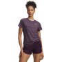 mini: Damska koszulka treningowa Under Armour Tech SSC Twist - fioletowa (1)