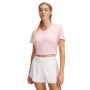 UNDER ARMOUR Damska koszulka treningowa Under Armour Tech SSV Twist  różowa Różowy