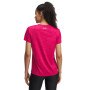 Damska koszulka treningowa Under Armour Tech SSV- Twist - różowa