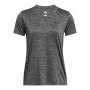 Damska koszulka treningowa Under Armour Tech SSV- Twist - szara 