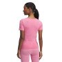 Damska koszulka treningowa Under Armour Vanish Seamless Washed SS - różowa