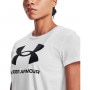 mini: Damska koszulka z nadrukiem Under Armour UA Rival Logo SS - biała (4)