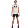 mini: Damska koszulka z nadrukiem Under Armour UA Rival Logo SS - biała (3)