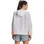 mini: Damska kurtka treningowa Under Armour Rush Woven Anorak - biała (2)