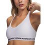 mini: Damski biustonosz treningowy Under Armour Crossback Low Strappy - biały (3)