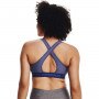 mini: Biustonosz treningowy UNDER ARMOUR UA Crossback Mid Heather Bra - granatowy (6)