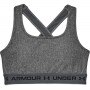 mini: Biustonosz treningowy UNDER ARMOUR UA Crossback Mid Heather Bra - czarny (3)