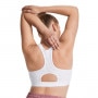 Biustonosz treningowy Under Armour UA HeatGear High - biały 