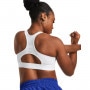 Biustonosz treningowy Under Armour UA HeatGear High - biały 