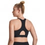 Biustonosz treningowy Under Armour UA HeatGear High - czarny