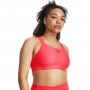 Biustonosz treningowy Under Armour UA HeatGear High - łososiowy 