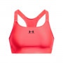 Biustonosz treningowy Under Armour UA HeatGear High - łososiowy 