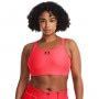 Biustonosz treningowy Under Armour UA HeatGear High - łososiowy 