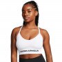 UNDER ARMOUR Damski biustonosz treningowy Under Armour Vanish Seamless Low Bra  biały Biały
