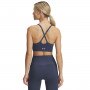Damski biustonosz treningowy Under Armour Vanish Seamless Low Bra - granatowy