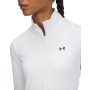 Damski longsleeve treningowy rozpinany Under Armour Motion Jacket Emea - biały