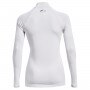 Damski longsleeve treningowy Under Armour UA CG Authentics Mockneck - biały