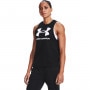 mini: Damski top z nadrukiem Under Armour UA Live Rival Tank - czarny (1)