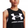 mini: Damski top z nadrukiem Under Armour UA Live Rival Tank - czarny (4)