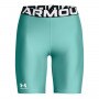 Damskie kolarki treningowe Under Armour UA HG 8in Short - turkusowe