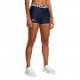 Damskie legginsy krótkie treningowe Under Armour UA HG Shorty - granatowe