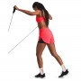 Damskie spodenki treningowe Under Armour Flex Woven 2-in-1 Short - łososiowe 