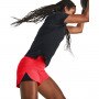 Damskie spodenki treningowe Under Armour Flex Woven 2-in-1 Short - łososiowe 