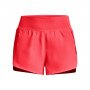 Damskie spodenki treningowe Under Armour Flex Woven 2-in-1 Short - łososiowe 