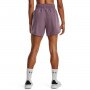 Damskie spodenki treningowe Under Armour Flex Woven Short 5in - fioletowe