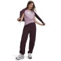 mini: Damskie spodnie tkaninowe joggery Under Armour Unstoppable Wvn Jogger - burgundowe (1)