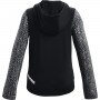 Dziewczęca bluza treningowa z kapturem UNDER ARMOUR Rival Fleece FZ - czarna