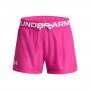Dziewczęce spodenki treningowe Under Armour Play Up Solid Shorts - różowe