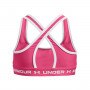 mini: Dziewczęcy biustonosz treningowy Under Armour G Crossback Mid Solid - różowy (2)