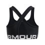 Dziewczęcy biustonosz treningowy Under Armour G Crossback Bra - czarny
