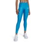 Damskie legginsy treningowe Under Armour Heatgear Rib Legging - niebieskie