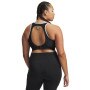 Biustonosz treningowy Under Armour Infinity Mid Piped - czarny