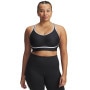 Biustonosz treningowy Under Armour Infinity Mid Piped - czarny