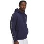 UNDER ARMOUR Męska bluza dresowa nierozpinana z kapturem Under Armour UA Icon Fleece Hd Taping  granatowa Granatowy