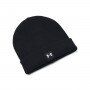 Męska czapka treningowa Under Armour UA Halftime Shallow Cuff - czarna