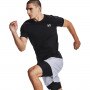 Obrazek dla: UNDER ARMOUR Męska koszulka treningowa UNDER ARMOUR HG Armour Fitted SS  czarna Czarny