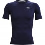 Męska koszulka treningowa UNDER ARMOUR UA HG Armour Comp SS - granatowa
