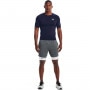 Męska koszulka treningowa UNDER ARMOUR UA HG Armour Comp SS - granatowa
