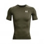 Męska koszulka treningowa Under Armour UA HG Armour Comp SS - khaki