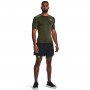 Męska koszulka treningowa Under Armour UA HG Armour Comp SS - khaki