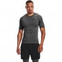 UNDER ARMOUR Męska koszulka treningowa UNDER ARMOUR UA HG Armour Comp SS  szara Ciemny szary