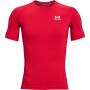 Męska koszulka treningowa UNDER ARMOUR UA HG Armour Comp SS - czerwona